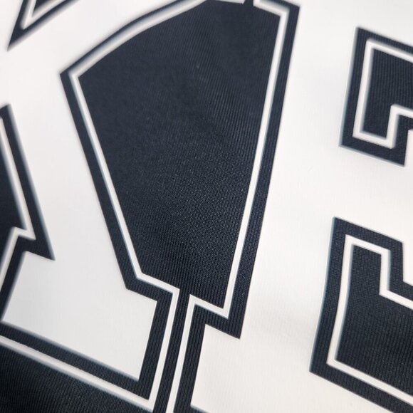 Nike Sportswear Team Long Sleeve High Neck Cropped Top Black White Logo XS - Picture 11 of 14